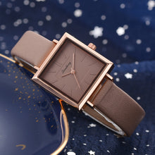 Load image into Gallery viewer, Dress Ladies Leather watch Crystal Quartz Wrist Watches