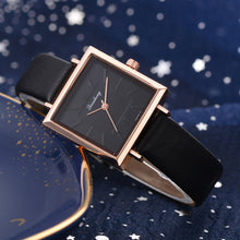Load image into Gallery viewer, Dress Ladies Leather watch Crystal Quartz Wrist Watches
