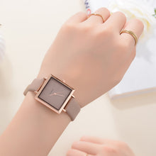 Load image into Gallery viewer, Dress Ladies Leather watch Crystal Quartz Wrist Watches
