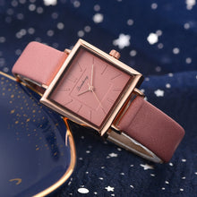 Load image into Gallery viewer, Dress Ladies Leather watch Crystal  Quartz Wrist Watches
