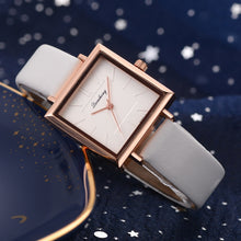 Load image into Gallery viewer, Dress Ladies Leather watch Crystal  Quartz Wrist Watches
