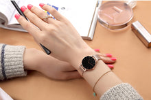 Load image into Gallery viewer, Mesh Rose Gold Waterproof Ladies Watch
