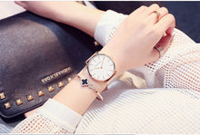 Load image into Gallery viewer, Mesh Rose Gold Waterproof Ladies Watch

